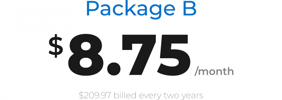 beplay体育ios下载我们的familywizard的两年订阅套餐是Package B，每月只需8.75美元。